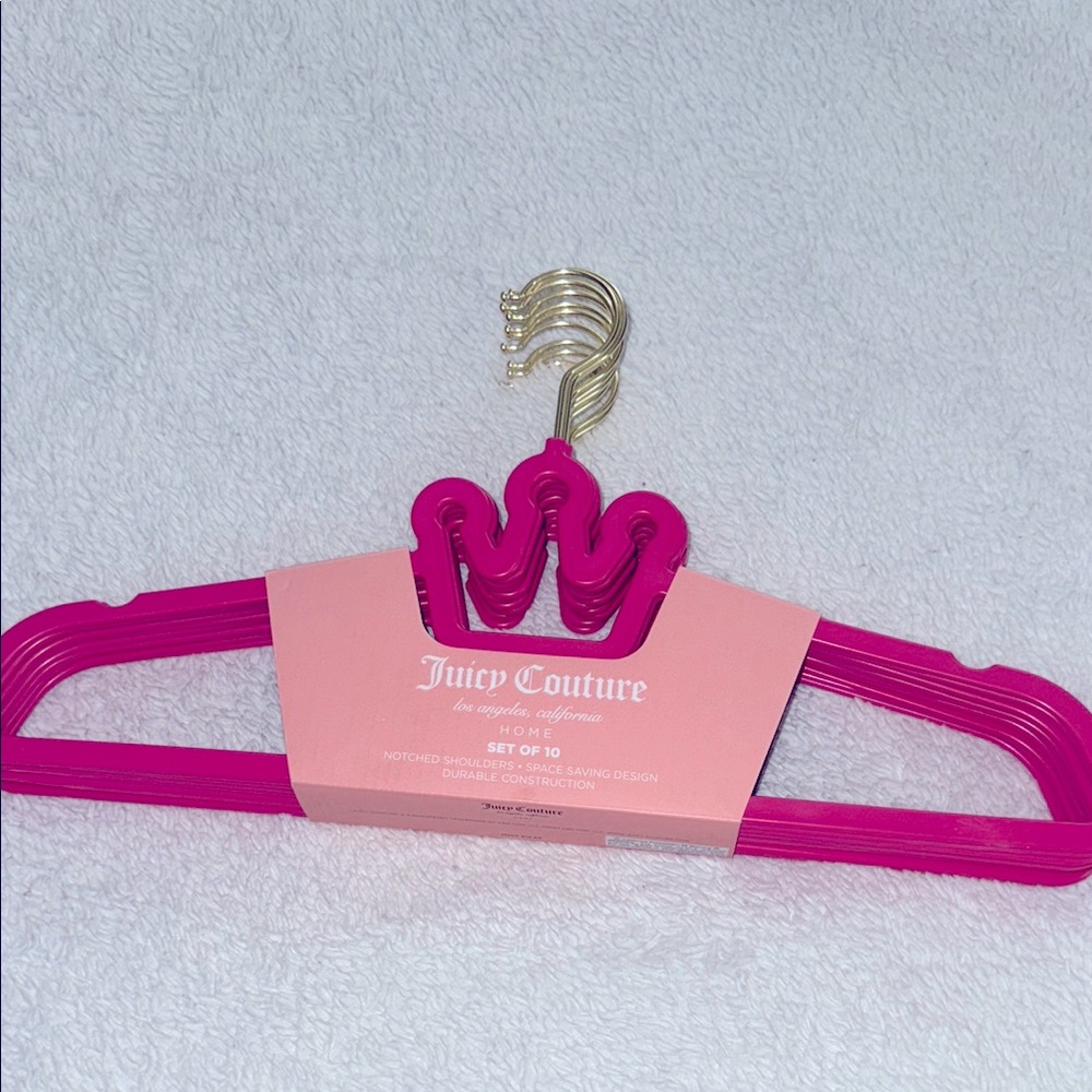 Juicy Couture Pink Hangers Set